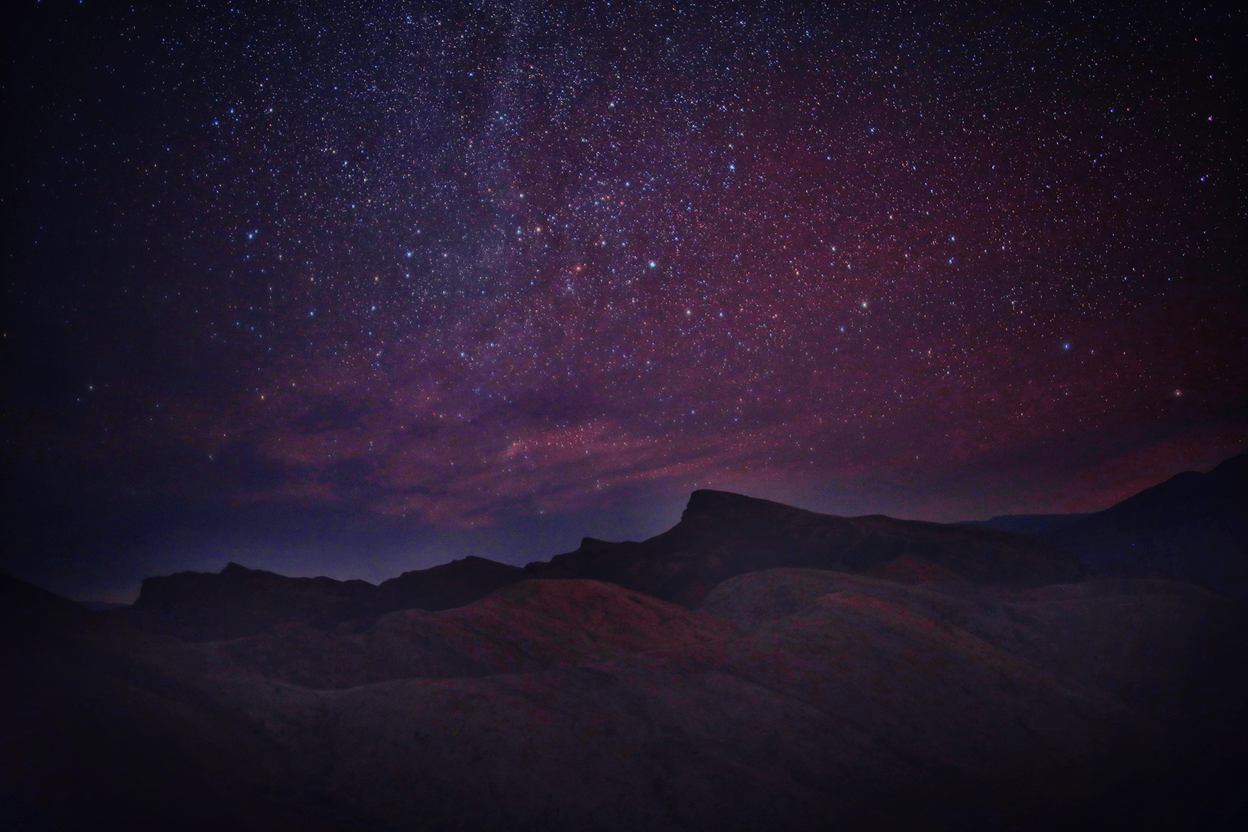 Night photography and star gazing in Death Valley