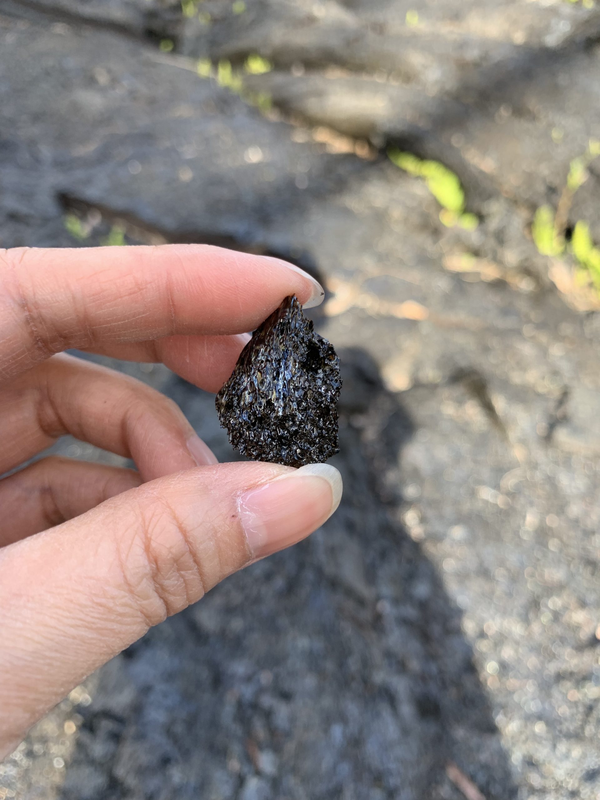 Fresh lava rock