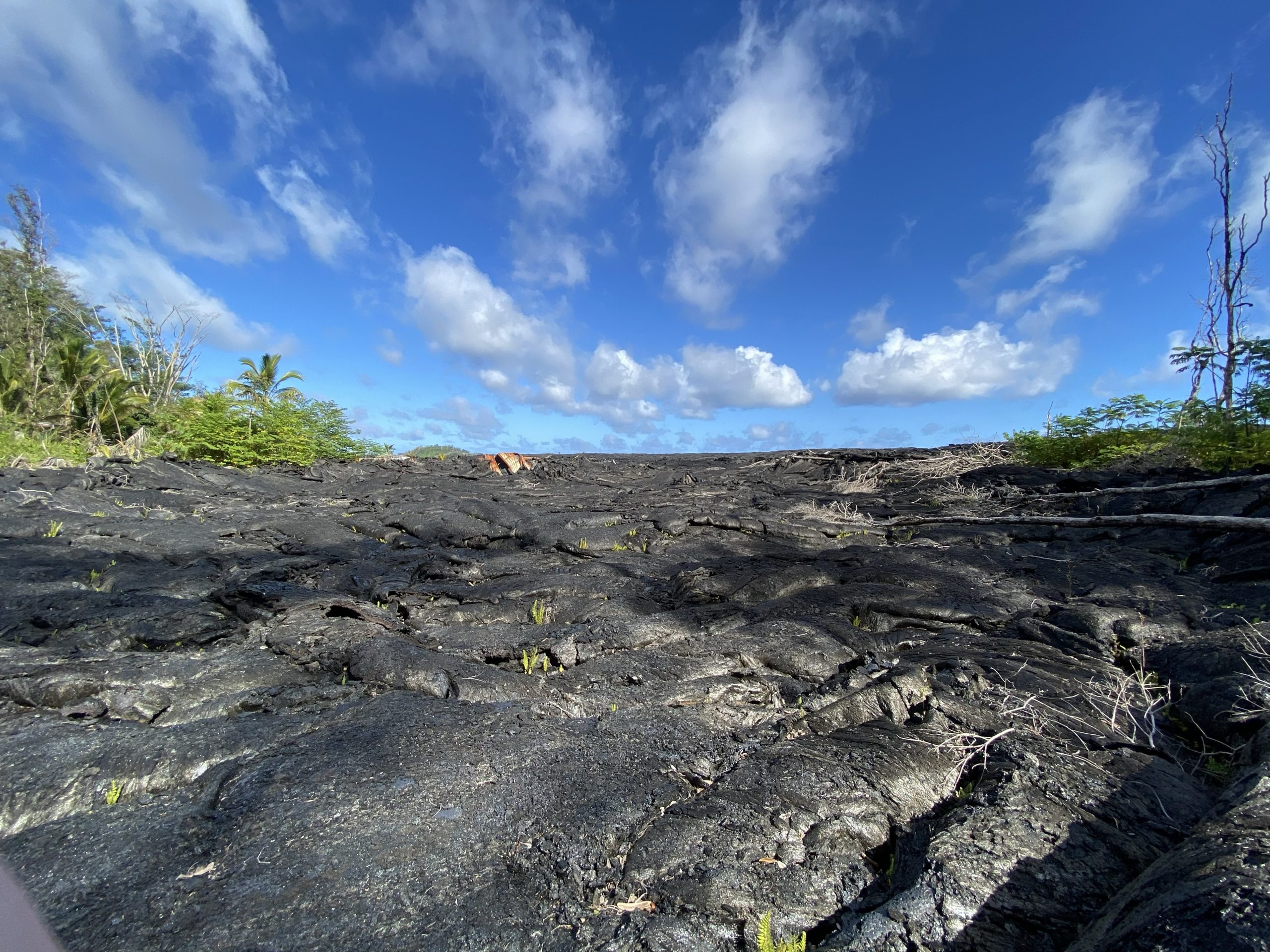 Lava destroyed structure at Leilani Estate Hawaii