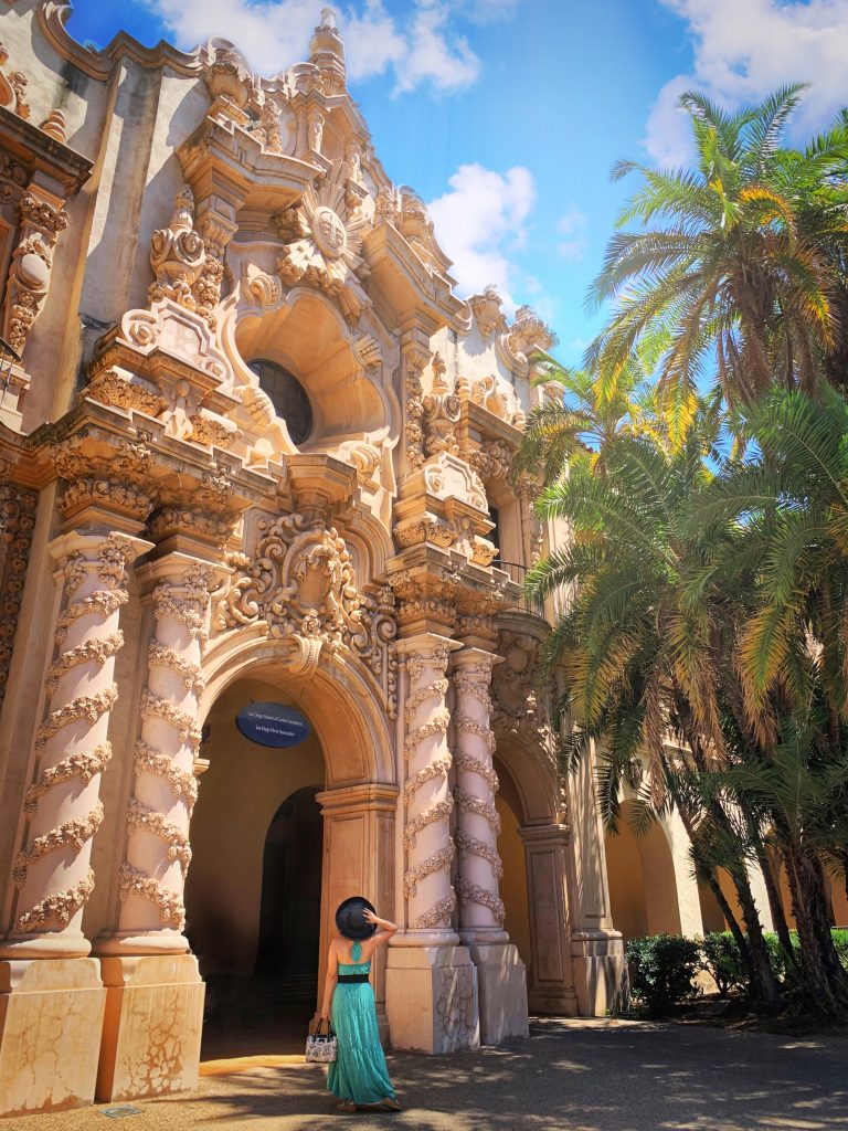 Admiring the architecture of Balboa Park, San Diego