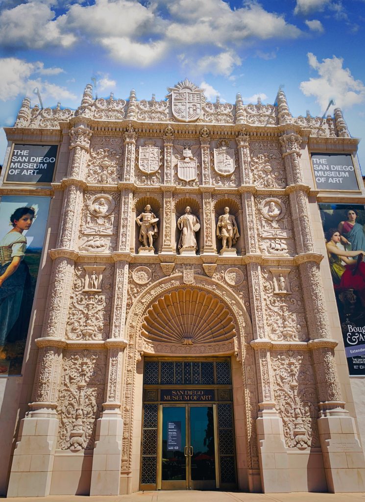 The front of the San Diego Museum of Art building