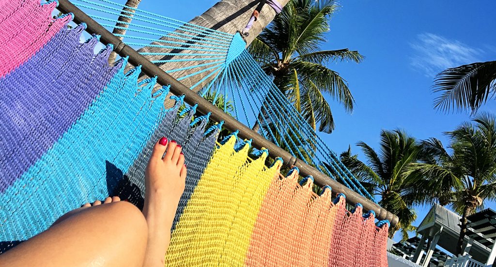 Hammock lounge days at the Southernmost Beach Resort